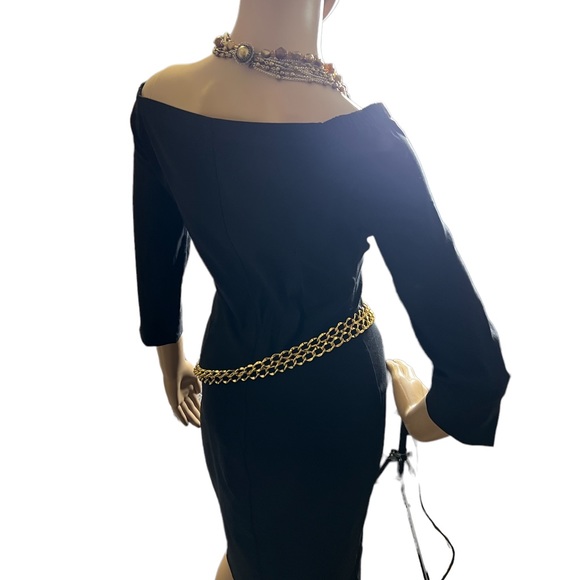 Zara Off-Shoulder Shift In Little Black Dress Season - Picture 5 of 8